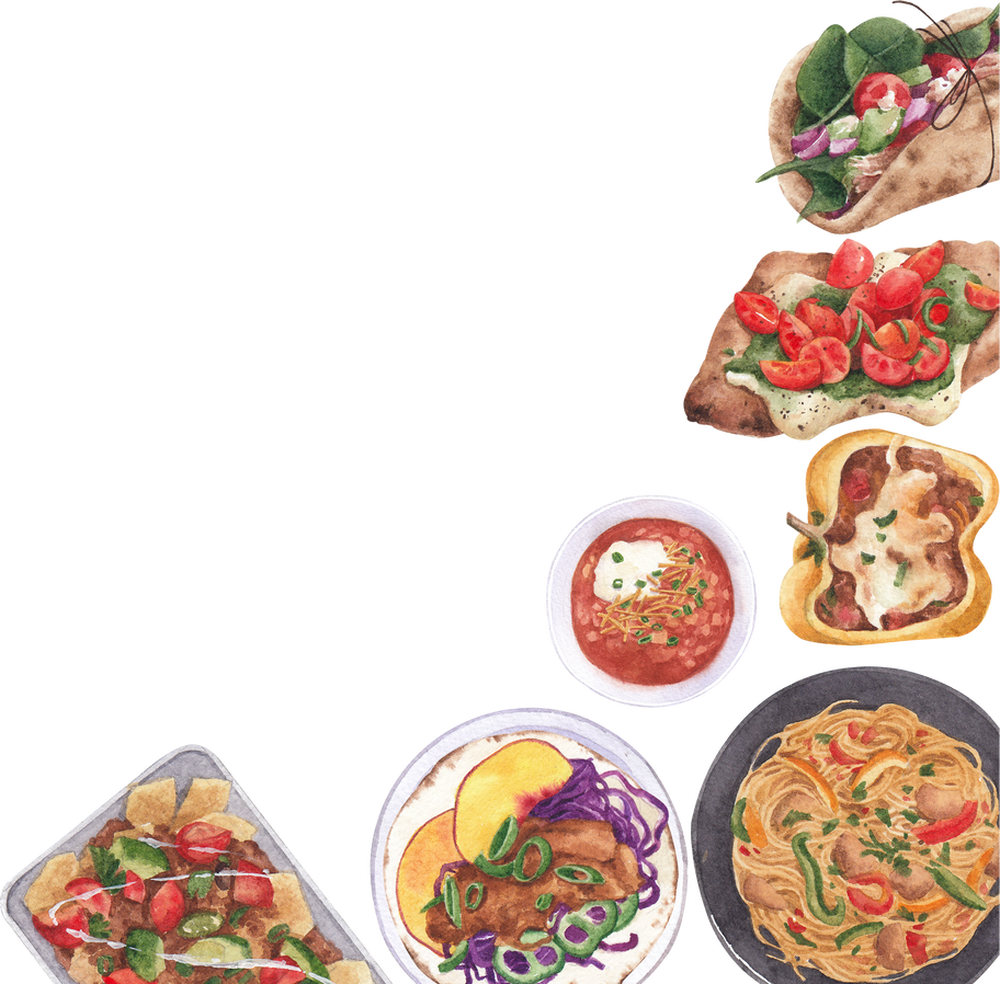 Mexican Food Frame Watercolor
